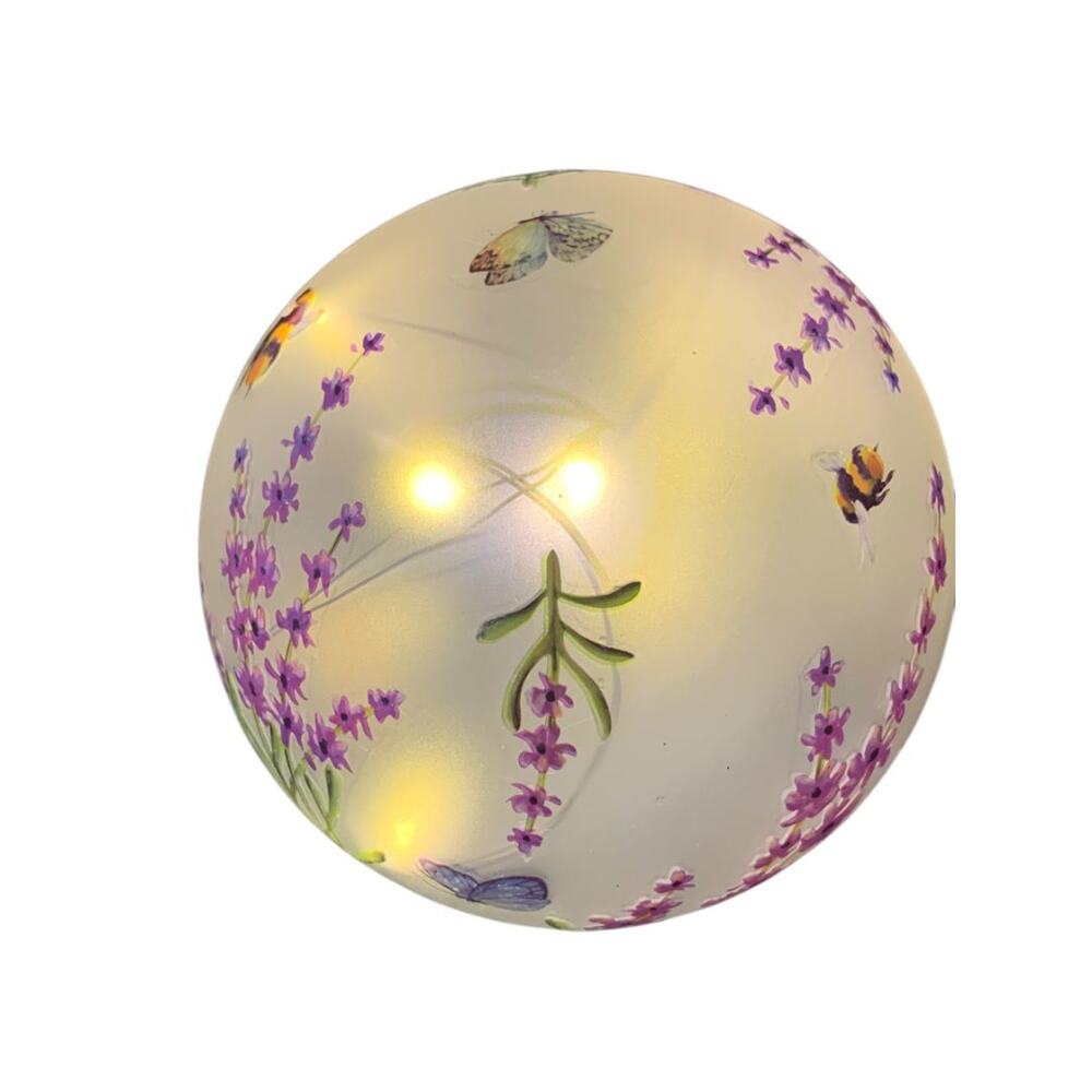 Melrose Acrylic Tabletop Fairy Light Globe Butterfly Bee Flower 5" - Picture 6 of 8